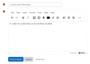 continuous authorship in MOODLE 